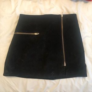 Blank NYC Faux Suede Miniskirt